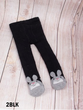 Girls' Cotton Tights W/ Bunny Design